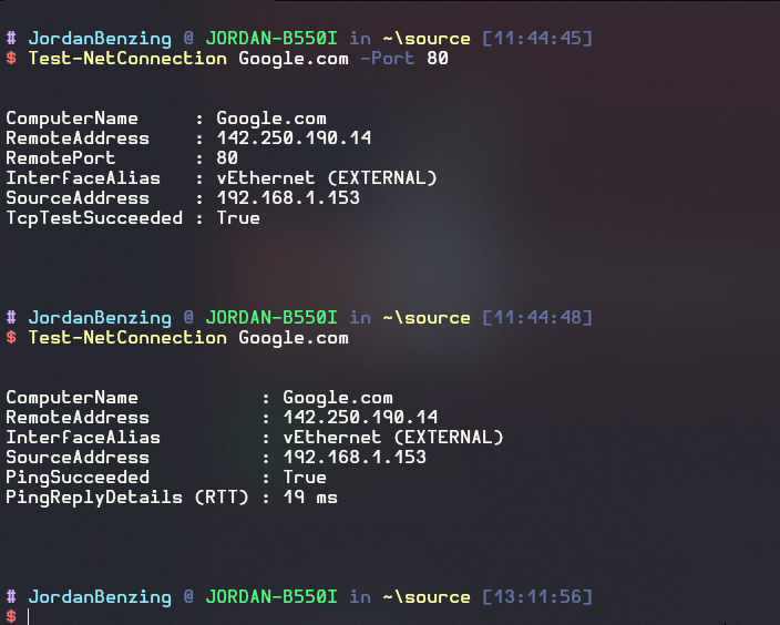 TestNetConnection Port Option