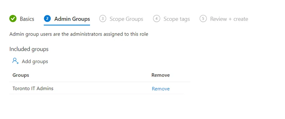 Add the Azure AD groups you want to assign this role to