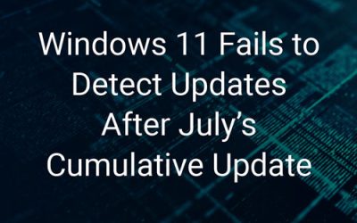 Windows 11 Fails to Detect Updates After July’s Cumulative Update