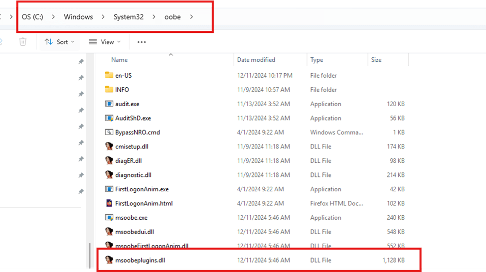 the msoobeplugin.dll which holds the functionality to deploy updates during OOBE